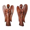 Figura z Drewna RZEŹBA Abstrakcja ANIOŁ 25cm