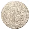 Podstawka PODKŁADKA na Stół Natural Rattan Bielony 33cm
