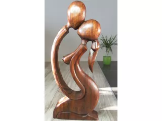 Piękna Miłosna Rzeźba Drewniana 40cm Super prezent