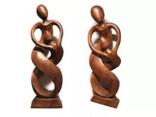 Piękna RZEŹBA Miłosny Taniec 100cm Super Prezent