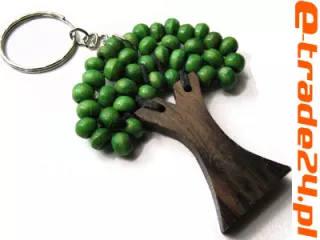 Drewniany BRELOK Breloczek DRZEWO Rękodzieło