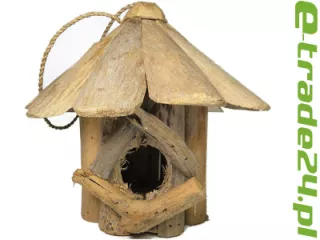 Budka Lęgowa Ptaków Stare Drewno Teak Stylowa Dekoracja