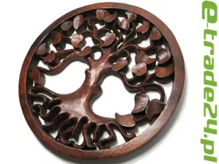 Rzeźba z Drewna DRZEWO Życia SZCZĘŚCIA Ornament 30cm
