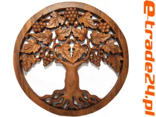 Rzeźba z Drewna DRZEWO SZCZĘŚCIA Ornament śr. 30cm