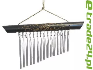 Dzwonek Wietrzny Bambus + 15 tonowe rurki metal Gong