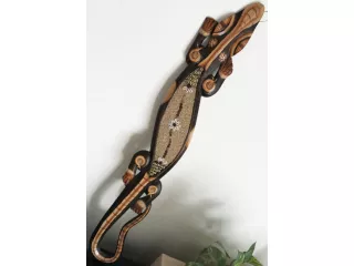 Rzeźba GEKON 80cm - Drewno Rękodzieło Indonezja
