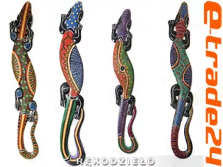 Rzeźba GEKON 80cm - Drewno Rękodzieło Orient