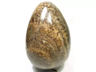 Jajo Onyx ONYKS Kamień Jajko 12cm 1,1kg Indonezja Brąz/beż