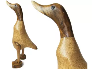 Rzeźba KACZKA z Drewna Egzotycznego 30cm