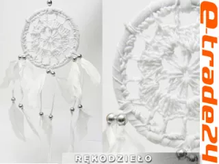 Dream Catcher ŁAPACZ SNÓW BIAŁY Koronkowy