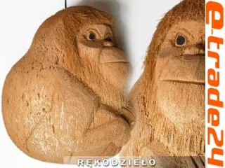 MAŁPA z Kokosa Rękodzieło Dekoracja do Domu Ogrodu