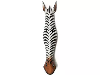 Rzeźba Maska 80cm Drewno ZEBRA - Rękodzieło Orient