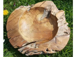Patera Tekowa MISA Drewno TEAK śr. 38cm Orient, Elegancko wykończona
