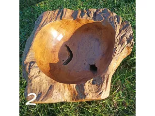 Patera Tekowa MISA Drewno TEAK śr. 30 -35cm Orient, Elegancko wykończona