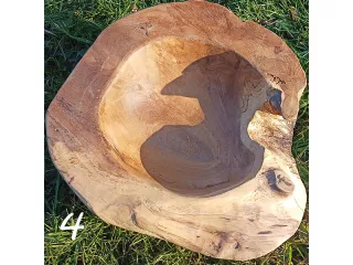 Patera Tekowa MISA Drewno TEAK śr. 30 -35cm Orient, Elegancko wykończona