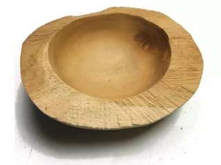MISA w Pniu Drewno TEAK Rękodzieło Miseczka Tekowa 14cm