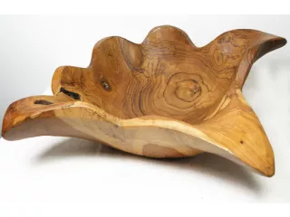 Misa Patera Lite Drewno Stary TEAK - Rękodzieło 28x8x25cm