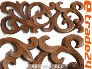 Rzeźba z Drewna Suar Panel ORNAMENT 49x19cm