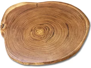 Podkładka na Stół Lite Drewno TEAK Podstawka śr. 33 - 38cm Deska