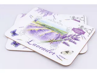 Podkładki Korkowe Korek 2szt kpl. 29x21cm Lawenda
