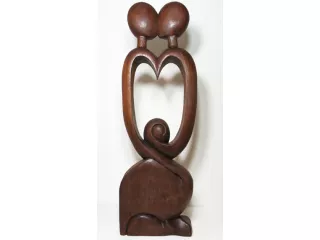 Piękna RZEŹBA Miłosny Pocałunek 80cm Super Prezent