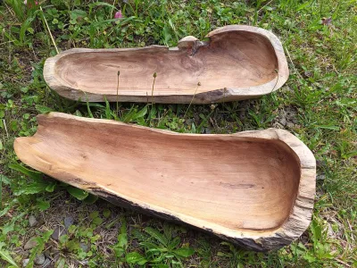 Patera MISA Koryto 50x20cm Drewno TEAK Rękodzieło Miseczka Tekowa Drewniana