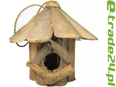 Budka Lęgowa Ptaków Stare Drewno Teak Stylowa Dekoracja