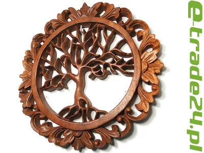 Rzeźba z Drewna DRZEWO Życia SZCZĘŚCIA Ornament 30cm
