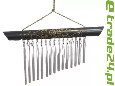 Dzwonek Wietrzny Bambus + 15 tonowe rurki metal Gong