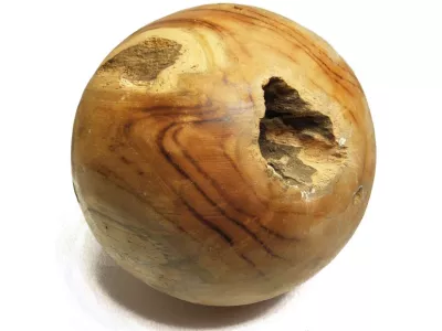 KULA Dekor Lite Drewno Stary TEAK - Rękodzieło śr 28cm