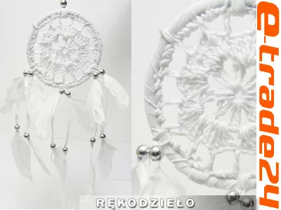 Dream Catcher ŁAPACZ SNÓW BIAŁY Koronkowy