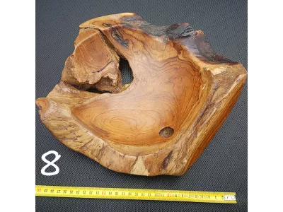 Patera Tekowa MISA Drewno TEAK śr. 30 -35cm Orient, Elegancko wykończona
