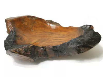 Misa Patera Lite Drewno Stary TEAK - Rękodzieło 50x40x15cm