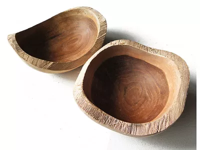 Patera MISA Drewno TEAK Rękodzieło Miseczka Tekowa 15-17cm