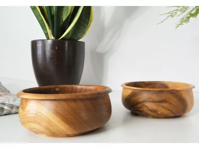 Patera MISA Drewno TEAK Rękodzieło Miseczka Tekowa 15cm