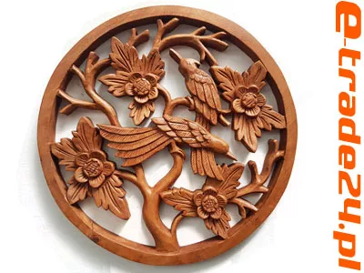 Rzeźba z Drewna DRZEWO SZCZĘŚCIA Ornament śr. 30cm