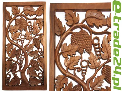 Płaskorzeźba Lite Drewno Rękodzieło Ornament 60cm do powieszenia
