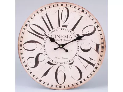 Zegar CINEMA 33cm - Zegary Retro do Kuchni, Salonu